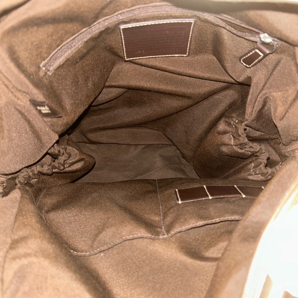 Coach Signature Backpack in brown and tan - Picture 12 of 13